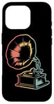 Coque pour iPhone 16 Pro Tourne-disque Oldschool Vintage Phonograph Gramophone