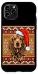 Coque pour iPhone 11 Pro Enjoy Christmas New Year Present T-shirt, Xmas Santa Dog Fun