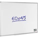 Viking Wall Mountable Magnetic Whiteboard Enamel Superior 60 x 45 cm