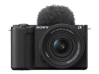 Sony A Zv-E10 Ii - Digitalkamera - Speilløst - 26.0 Mp - 4K / 60 Fps - 3.1Optisk X-Zoom E Pz 16-50Mm Oss Ll-Objektiv - Wi-Fi, Bluetooth - Svart