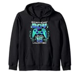 15th Birthday Boy Gamer Gift Age 15 Year Old GamingSon Zip Hoodie