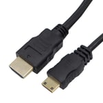 Uknown High-Speed Mini-HDMI to HDMI Cable,Support 3D, 4K Vision Transfer Compatible with Fusion5, Nikon, Canon, Fuji Camera, Sony Camcorder, Raspberry, Lenovo Yoga (1.5m)