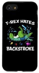 Coque pour iPhone SE (2020) / 7 / 8 T-Rex Dinosaure Nageur Nage sur le dos Drôle Garçons Enfants