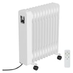 Tolletour - 2500W Chauffage électrique Radiateur Radiateur à huile électrique économe en énergie avec écran WiFi App & télécommande écran tactile