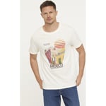 T-shirt Lee Cooper  T-shirt ALOBI Ivory