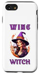 Coque pour iPhone SE (2020) / 7 / 8 Sorcière du vin d'Halloween buvant sa potion