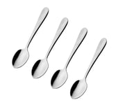 Grunwerg Windsor Pk of 4 Stainless Steel Espresso Spoons Minature Small Teaspoon