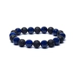 Armband lavasten / sodalite   8 cm