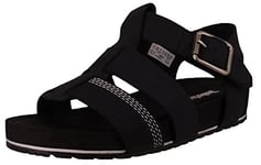 Timberland Women's Malibu Waves 2.0 Fisherman Sandal, Jet Black, 8 UK