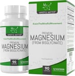 Magnesium Glycinate | 90 Capsules 250mg | High Strength | Premium Supplement