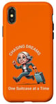 Coque pour iPhone X/XS Chasing Dreams Une valise à la fois