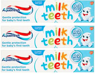 Aquafresh Toothpaste Milk Teeth 0-2 Years 50ml  x 3