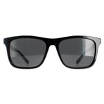 Gucci Rectangle Mens Black Grey GG0381SN Sunglasses - One Size