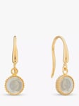 Auree Barcelona Birthstone Gold Vermeil Drop Earrings