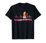 Retro Cat Lover | Pet | Kitten | My Medicine For Happiness T-Shirt