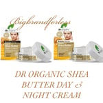 DR ORGANIC Bioactive Organic Shea Butter Day and night cream 50 ml each