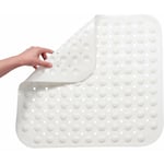 Tapis De Douche Petit 48 X 48 Cm, Tapis De Douche Antidérapant, Tapis De Douche Carrés, Douche Antidérapante, Tapis De Douche Antidérapant blanc