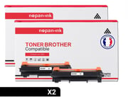 NOPAN-INK - Toners x2 - TN2420 TN 2420 (Noir) - Compatible pour Brother HL-L2350DW L2310D L2357DW L2375DW L2370DN,Brother MFC-L2710DN L2710DW L2730DW L2750DW,Brother DCP-L2510D L2530DW L2537DW L2550D