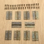 Vintage Cabinet Door Hinge Furniture Wardrobe Cupboard Jewelry Box Hinges Mini