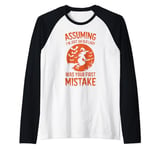 Assuming I'm Just An Old Lady Was Your First Mistake Witch Raglan Baseball Tee