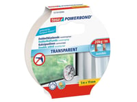 Tesa Powerbond - Dubbelsidig Tejp - 19 Mm X 5 M - Genomskinlig