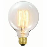 E27 60W Edison Light Bulb Vintage Filament G95 Dimmable Antique Lamp Edison Bulb