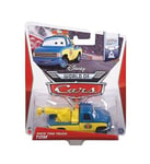 Voiture Disney Cars Pistn Cup Race Tow Truck Tom Bleu et Jaune Véhicule Miniatur