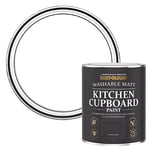 Rust-Oleum White Kitchen Cupboard Paint in Matt Finish - Cotton (WHITE) 750ml