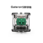 Gateron-Joli 5 broches avec boîtier transparent,bleu,rouge,noir,marron,vert,blanc,jaune,clavier mécanique,compatible Cherry MX - Type 5PIN Green Switch-200PCS