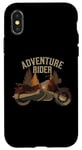 Coque pour iPhone X/XS Aventure Moto Biker Off Road Rider Traveler