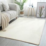 (Beige-60X120cm(23.6x47in))Olohuonematto Korallifleece Sohva Sohvapöytä Matot Lasten makuuhuone Liukumaton Äänieristys Kotimatto Harmaa Parveke Erkkeri Matto