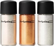 Mac Sprinkle Of Magic Set Mac: Mini, Loose Glitter Eyeshadow, Gold, 2.5 G + Mini, Loose Glitter Eyeshadow, Red, 2.5 G + Mini, Loose Glitter Eyeshadow, Bronze, 2.5 G For Women