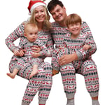 Julklapp Familj Matchande Pyjamas Nattkläder Jul Tryckt Vuxna Barn Spädbarn Nattkläder Pyjamas Pjs Set Children 5T