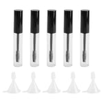 5 st 10 ml Tomma Mascara-tuber med Applikatorer 5 st Trattar och Överföringspipetter Set för Ricinolja DIY Mascara Behållare med