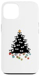 Coque pour iPhone 13 Arbre à chat pour chats de Noël