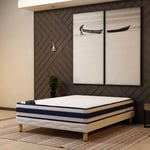 Mobilier Deco - moon - Ensemble sommier+matelas 22 cm 160x200