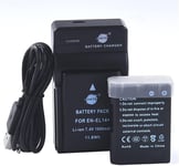 EN-EL14 Li-ION Batterie (2-Pack) et Chargeur USB Costume pour Nikon Coolpix P7000 P7100 P7700 D3100 D3200 D5100 D5200 D5300