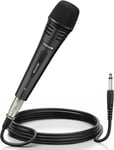 Micro Dynamique Avec Cable XLR De 5M, Microphone À Main En Métal Compatible Avec