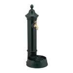 Fontaine Antique Design Vintage Antiquité Aluminium Jardin Robinet 72x26x31cm, Vert foncé