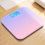 (Purple 26x26cm)Digital Weight Scale Tempered Glass Smart Accurate Measurement