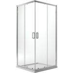 Parois cabine de douche angulaire transparent h 198 mod. Ready 75X75 cm carré