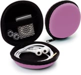 Etui Universel Pour Écouteurs In Ear - Pochette De Protection Rigide Earplug, Ipod Shuffle, Stick Usb, Câble - Transport Case Multifonction Rose[CAS311335]