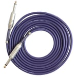 3m Cable Guitare Jack 6.5mm Cable Audio pour Guitare Mixeur Amplificateur Basse,Violet