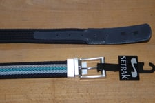 Ceinture Homme - SETRAK - Reversible Taille Unique T.U - Marine-Turquoise - NEUF