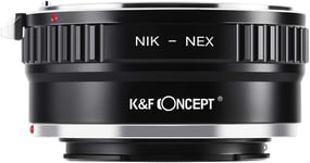 Bague adaptation objectif pour Nikon-NEX Adaptateur monture objectif pour monter objectif Nikon AI vers boîtier Sony NEX comme Sony NEX-3 NEX-3C NEX-3N NEX-5 NEX-5C NEX-5N NEX-5R NEX-5T NEX-6.[G329]