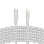 Belkin 10ft Braided USB-C to Lightning Cable MFi Certified 60W Fast Charge White