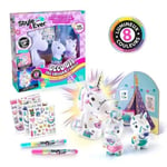 Canal Toys - La Famille Licorne, Figurines de Maman licorne lumineuse et des deux bébés à décorer - OFG 287