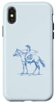 Coque pour iPhone X/XS Coastal Cowgirl Beachy Horse Surfeuse