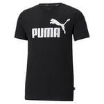 PUMA Garçon Ess Logo Tee B T Shirt, Noir, FR : Taille Unique (Taille Fabricant 140) EU, 10 ans