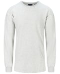 Tufte M Puffin Sweater Light Grey M Komfortabel og supermyk genser